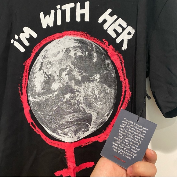 {CHNGE} “I’m With Her” T-Shirt Dress 🌎 - Picture 2 of 5